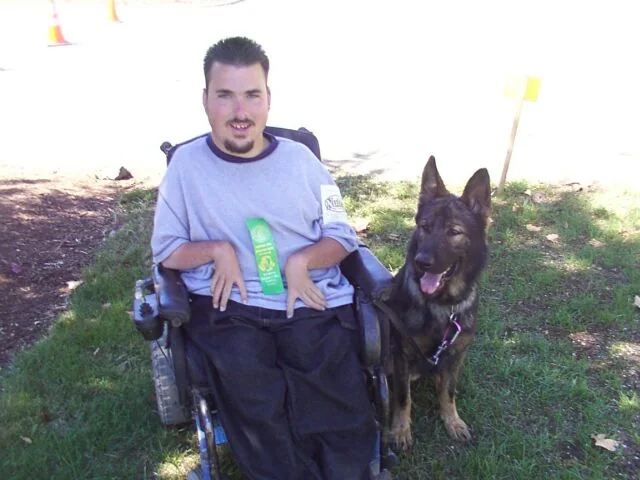 Jason Lake working with dogs or participating in Schutzhund IGP dog sport